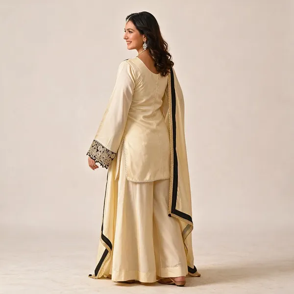 Cream_Roman_Silk_Sharara_Set_For_Women