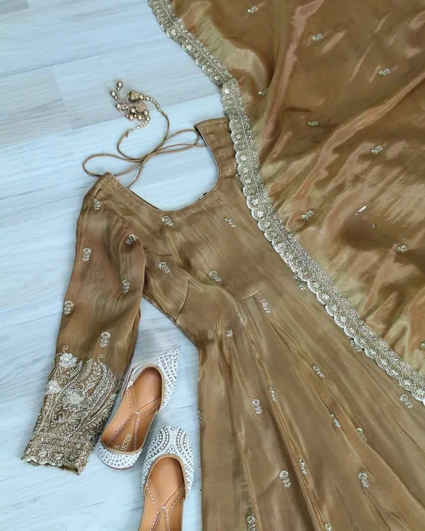 Gold_Heavy_Jimmy_Choo_Anarkali_Dress_Set_For_Women