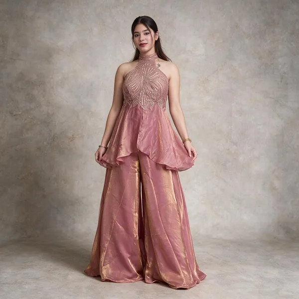 Pink_Fandy_Silk_Co-Ord_Set_For_Women