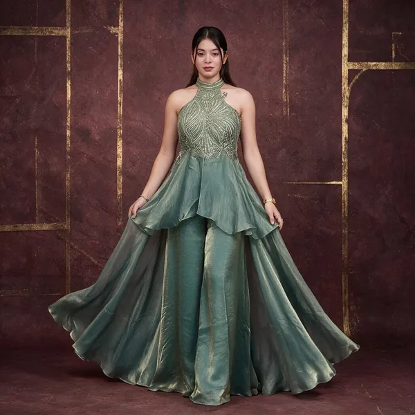 Green_Fandy_Silk_Co-Ord_Set_For_Women