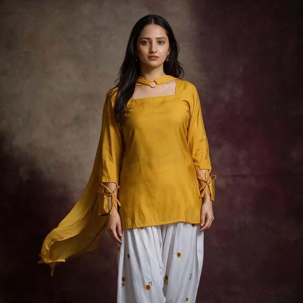 Mustard_Yellow_Roman_Cotton_Salwar_Suit_Set_For_Women
