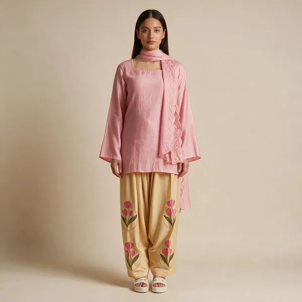 Pink_Mal_Cotton_Straight_Kurta_Set_For_Women
