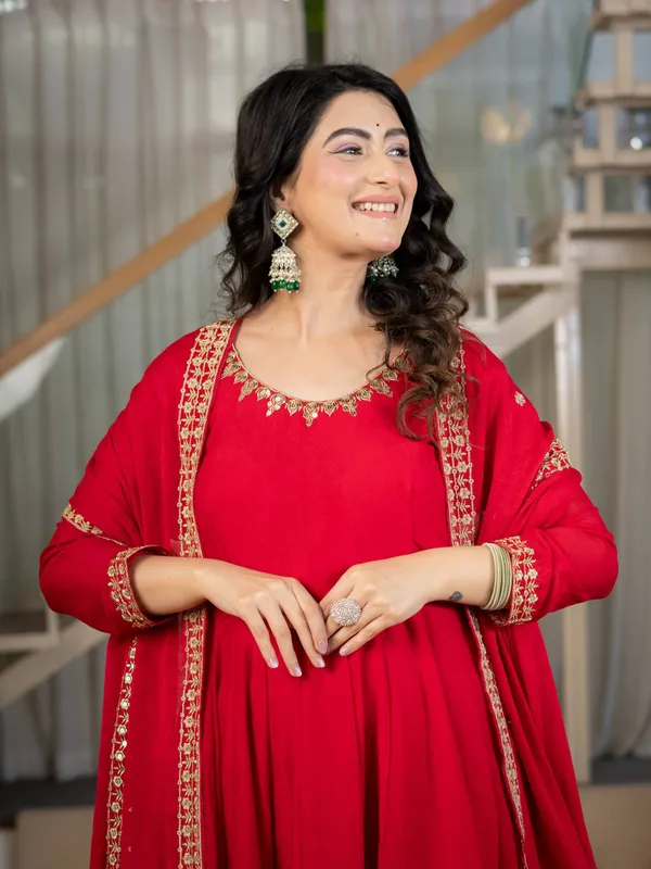 Red_Rangoli_Crush_Anarkali_Suit_Set_For_Women