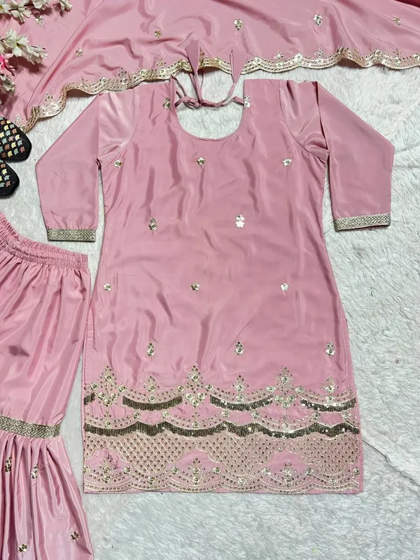 Pink_Silk_Sharara_Set_For_Women