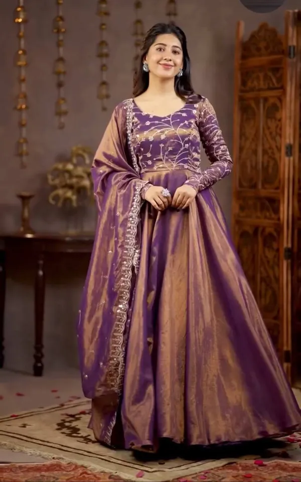 Purple_Cosmos_Silk_Anarkali_Gown_Set_For_Women