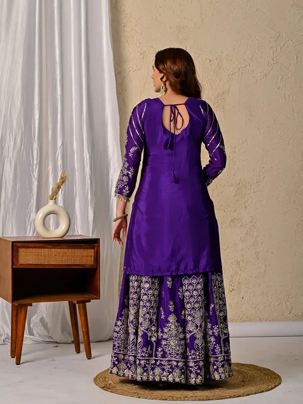 Purple_Chinon_Silk_Kurta_Sharara_Set_For_Women