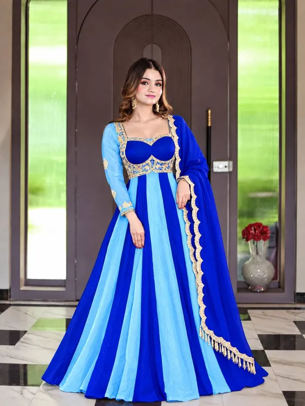 Women’s_Royal_Blue_&_Sky_Blue_Embroidered_Anarkali_Gown_with_Golden_Lace_Dupatta_–_Designer_Party_Wear_Ethnic_Dress