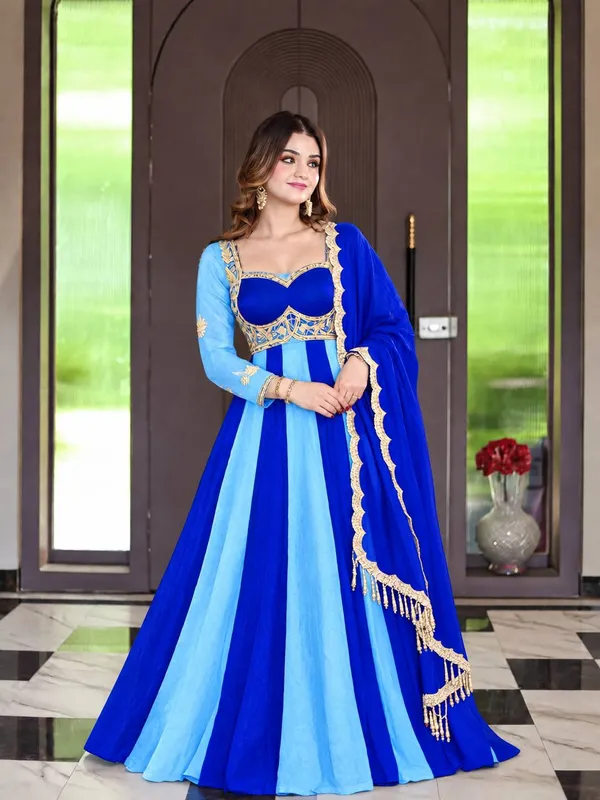 Women’s_Royal_Blue_&_Sky_Blue_Embroidered_Anarkali_Gown_with_Golden_Lace_Dupatta_–_Designer_Party_Wear_Ethnic_Dress