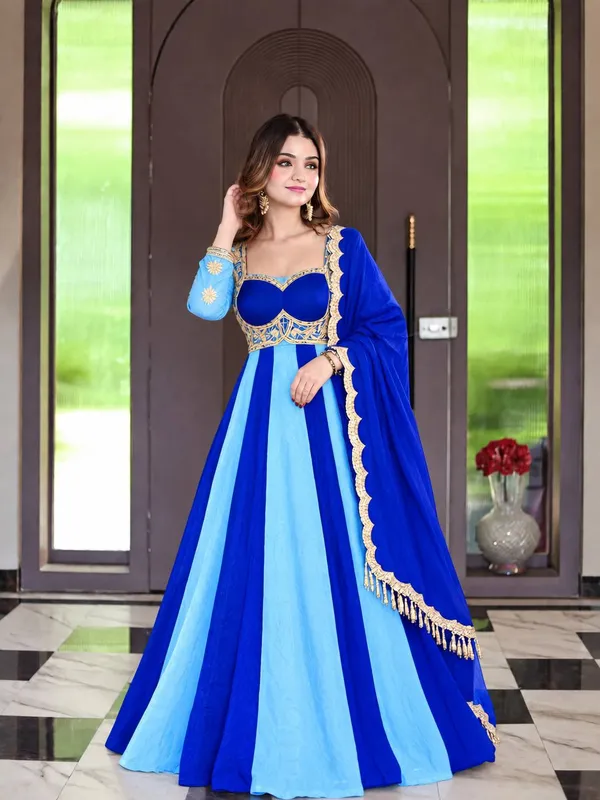 Women’s_Royal_Blue_&_Sky_Blue_Embroidered_Anarkali_Gown_with_Golden_Lace_Dupatta_–_Designer_Party_Wear_Ethnic_Dress
