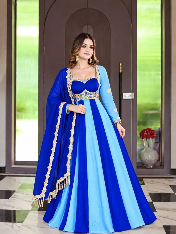Women’s_Royal_Blue_&_Sky_Blue_Embroidered_Anarkali_Gown_with_Golden_Lace_Dupatta_–_Designer_Party_Wear_Ethnic_Dress