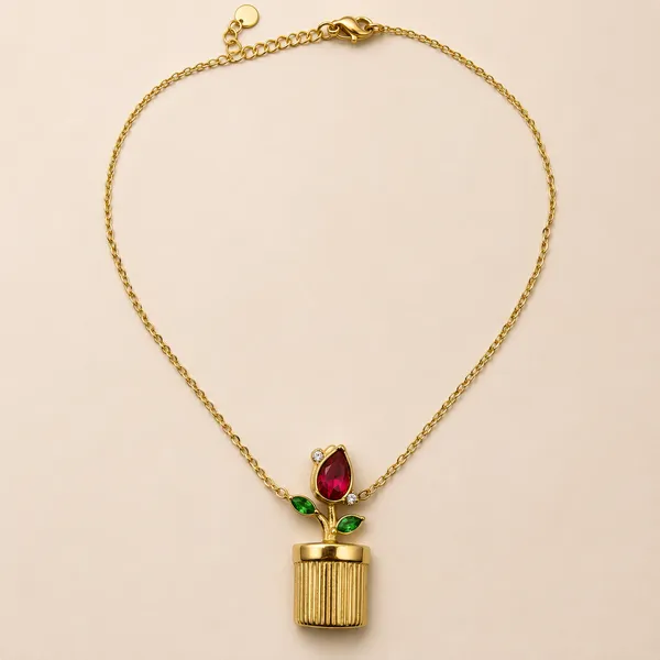 Gold-Tone_Red_Rosebud_Flower_Pot_Pendant_Necklace_for_Women