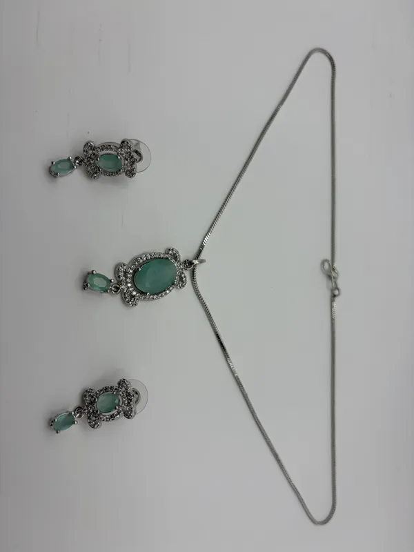 Green_American_Diamond_Oval_Stone_Necklace_And_Earrings_Set_For_Women