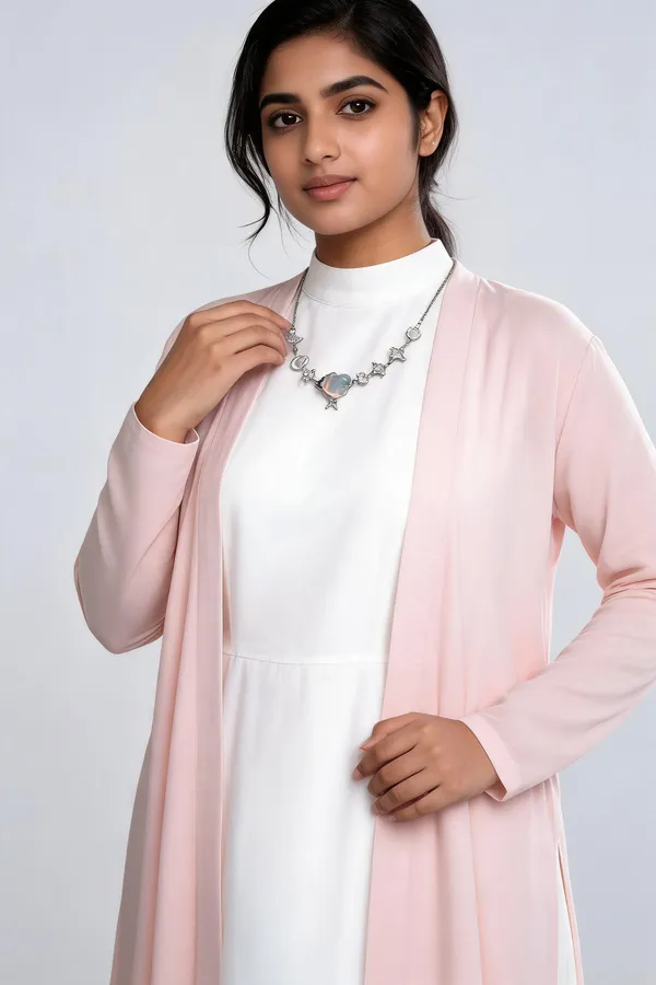 Silver_Alloy_Charm_Necklace_For_Women