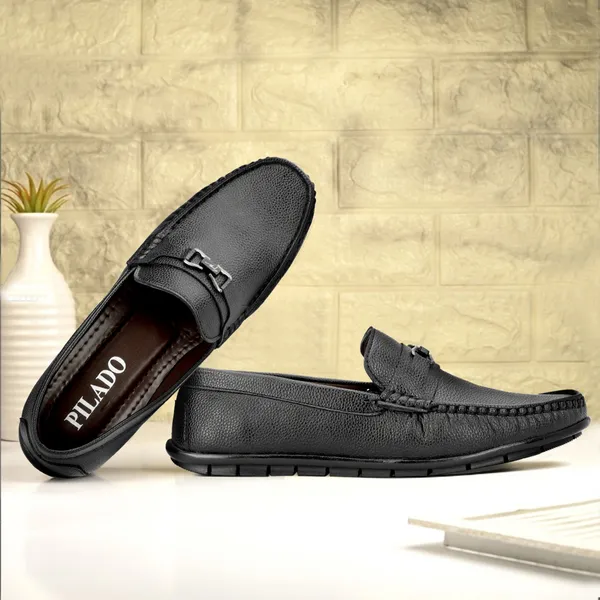 Black_Textured_Slip-On_Loafers_for_Men