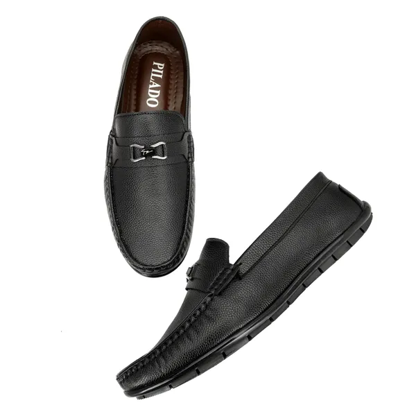 Black_Textured_Slip-On_Loafers_for_Men