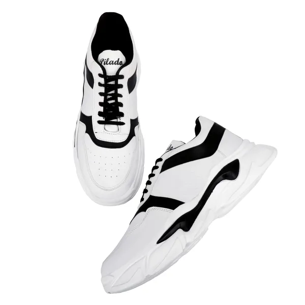 White_Chunky_Lace-Up_Sneakers_for_Unisex