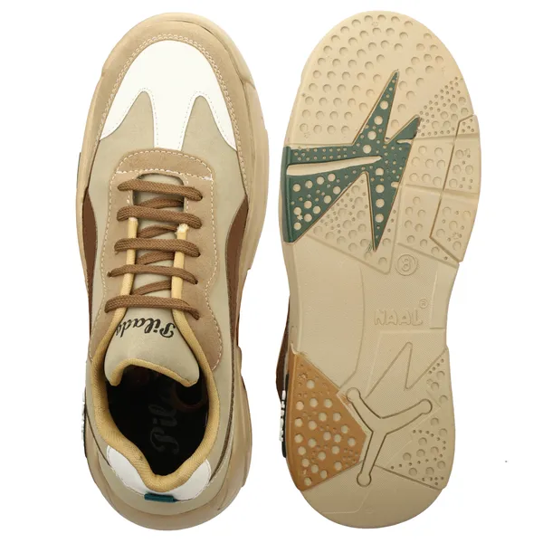 Beige_Casual_Lace-Up_Sneakers_for_Men