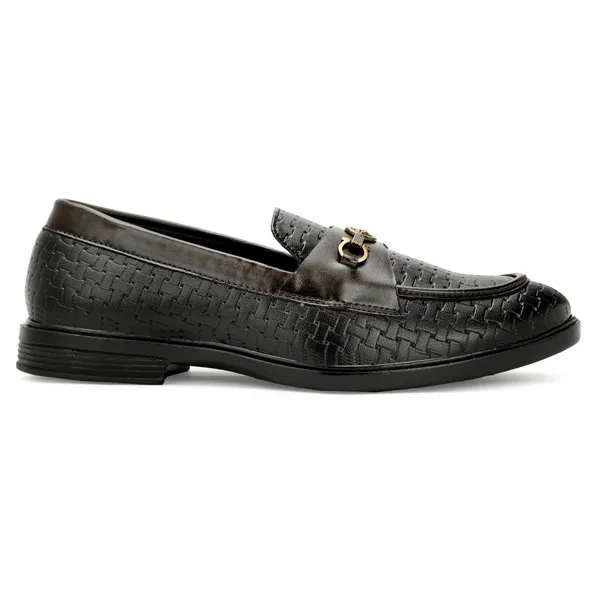 Black_Woven_Pattern_Loafers_for_Men