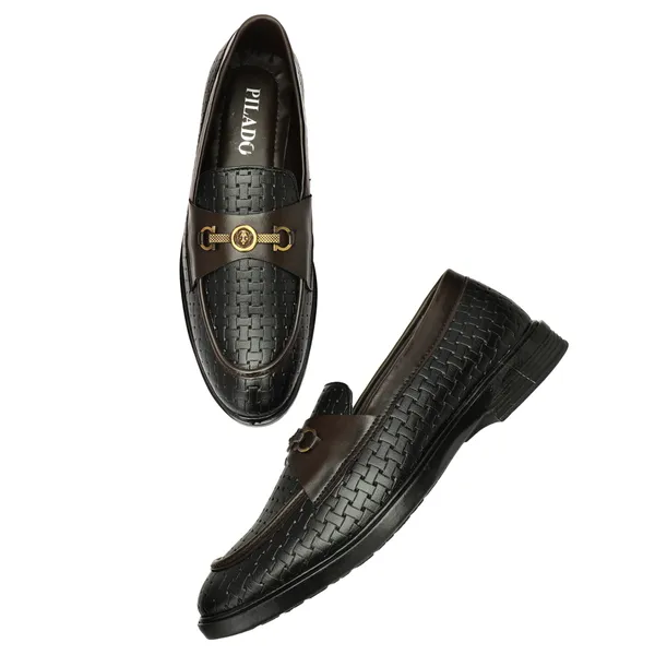 Black_Woven_Pattern_Loafers_for_Men