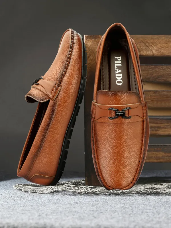 Brown_Textured_Slip-On_Loafers_for_Men