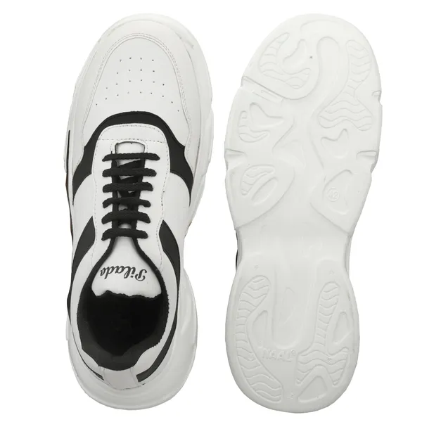 White_Chunky_Lace-Up_Sneakers_for_Unisex