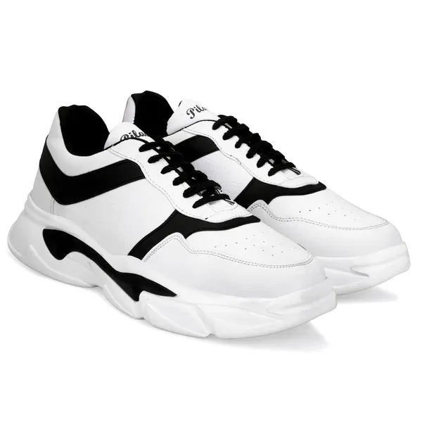 White_Chunky_Lace-Up_Sneakers_for_Unisex