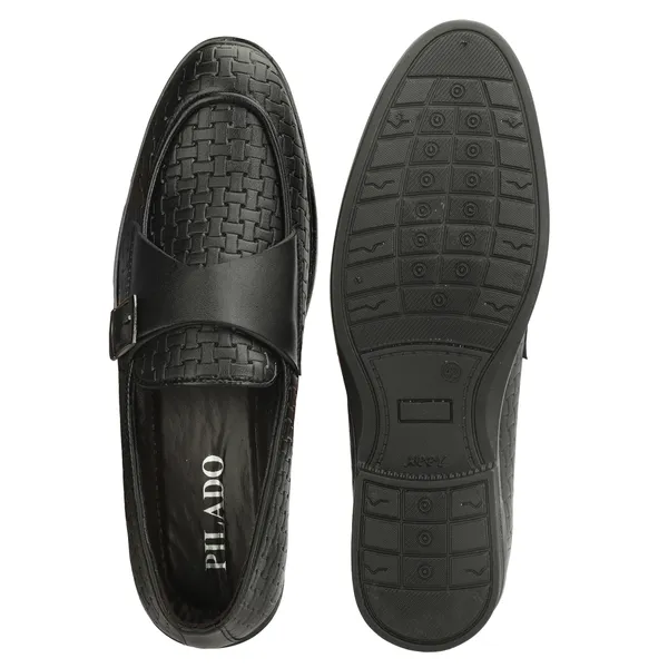 Black_Textured_Buckle_Loafers_for_Men