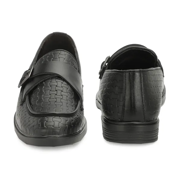 Black_Textured_Buckle_Loafers_for_Men
