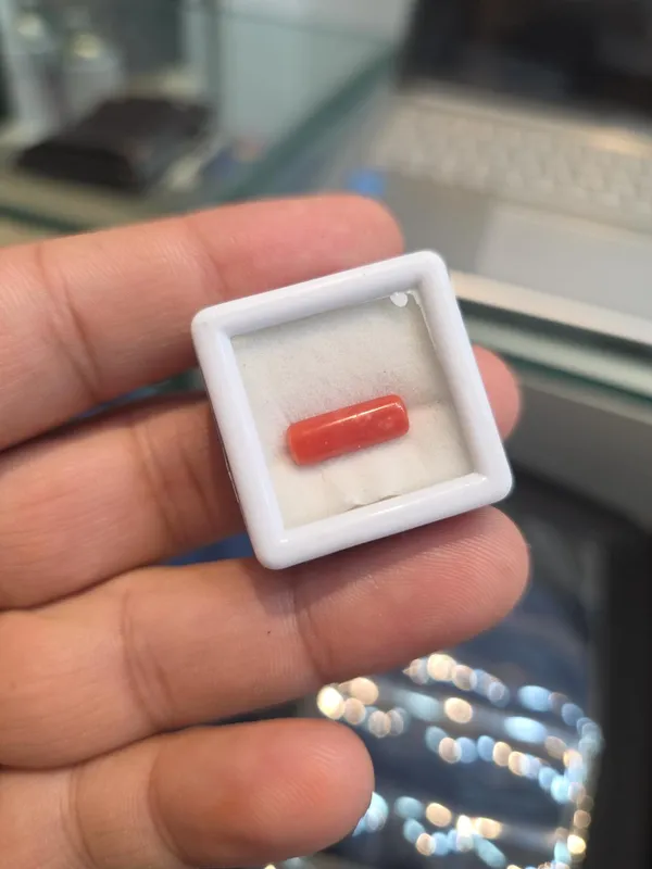 Red_Natural_Cylindrical_Coral_Gemstone_For_Unisex