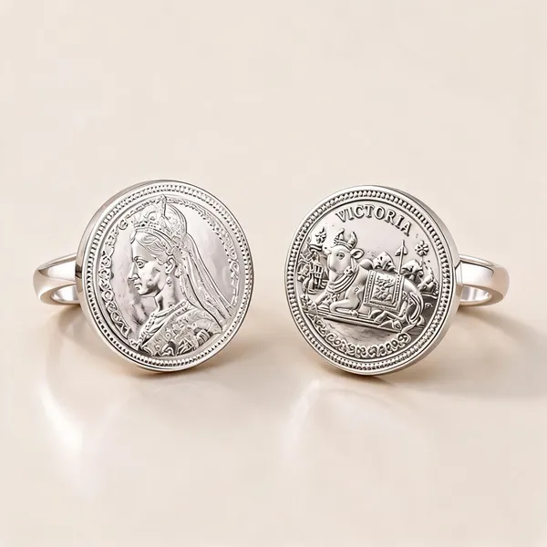 Silver_Queen_Victoria_Coin_Style_Ring_For_Girls