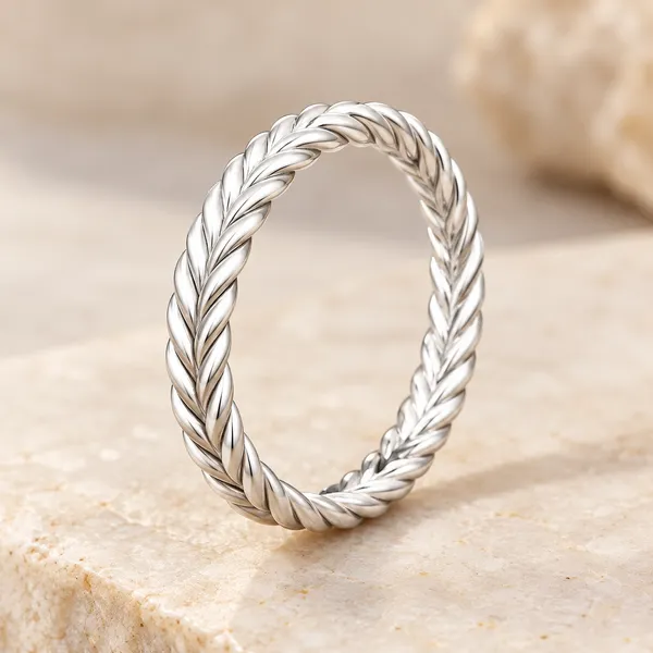 Silver_Braided_Band_Ring_For_Girls