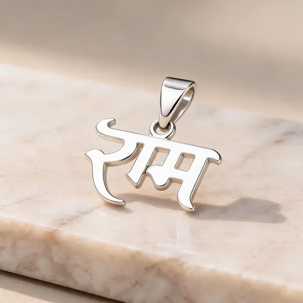Silver_Shri_Ram_Devanagari_Script_Pendant_For_Unisex