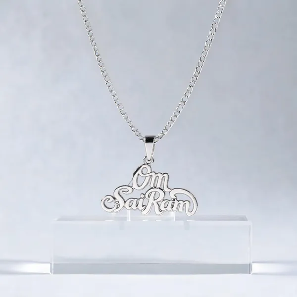 Silver_Om_Sai_Ram_Script_Pendant_Necklace_For_Unisex