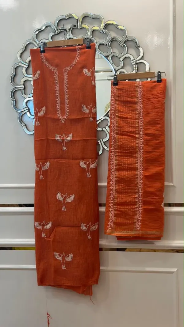 Rust_Fabric_Embroidered_Unstitched_Suit_Set_for_Women