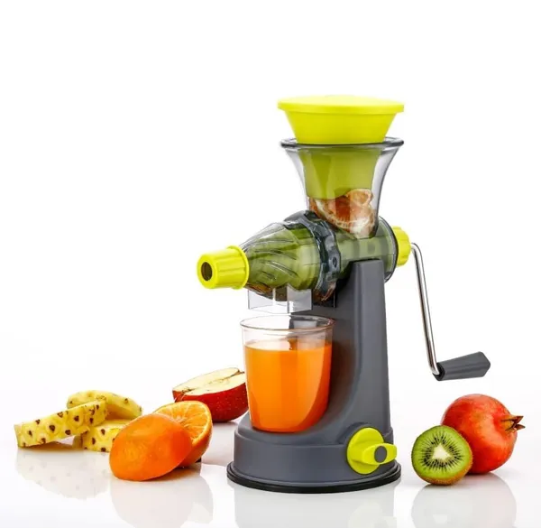 Metal_Plastic_Manual_Hand_Crank_Fruit_Juicer