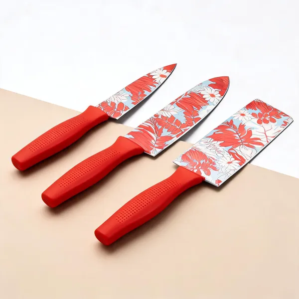 Stainless_Steel_Floral_Print_Red_Handle_Kitchen_Knife_Set