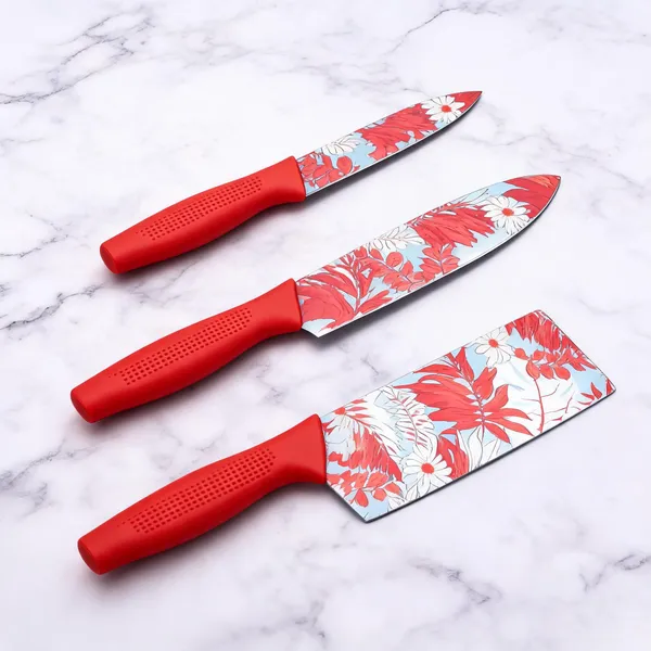 Stainless_Steel_Floral_Print_Red_Handle_Kitchen_Knife_Set