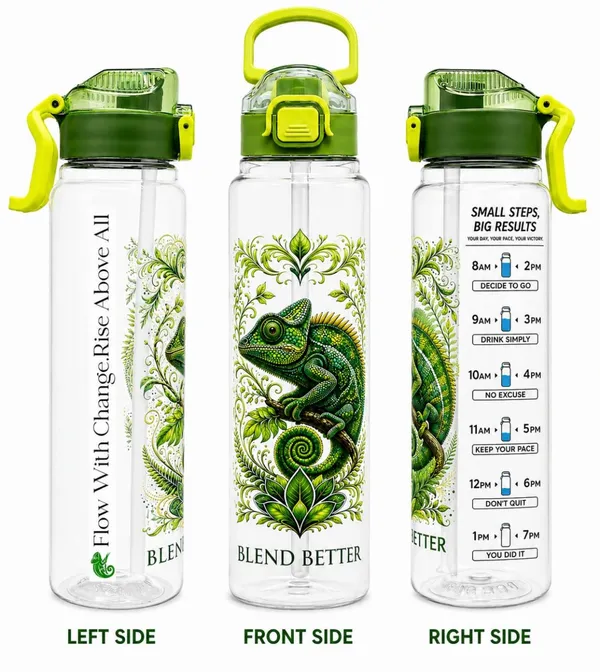 Plastic_Chameleon_Botanical_Print_Motivational_Water_Bottle
