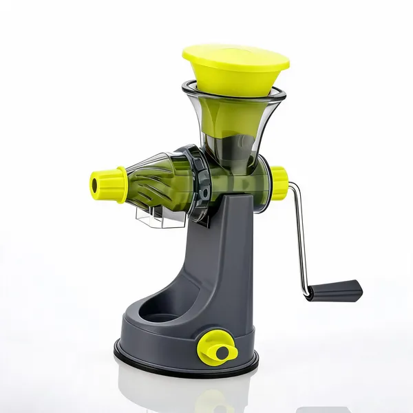 Metal_Plastic_Manual_Hand_Crank_Fruit_Juicer