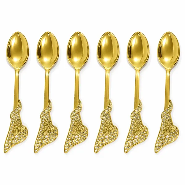 Metal_Gold-Tone_Stone_Detail_Ornate_Teaspoon_Set