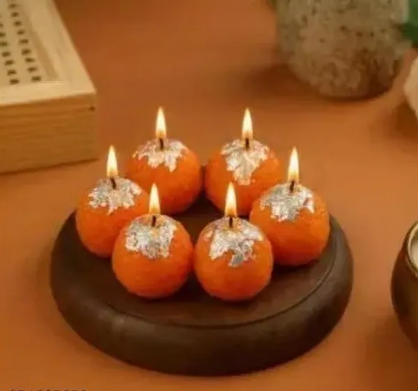 Wax_Festive_Orange_Silver_Accent_Ball_Candles_Set_Of_6