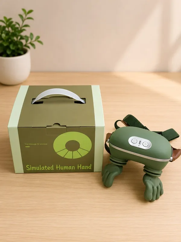 Green_Wearable_Simulated_Hand_Massage_Device