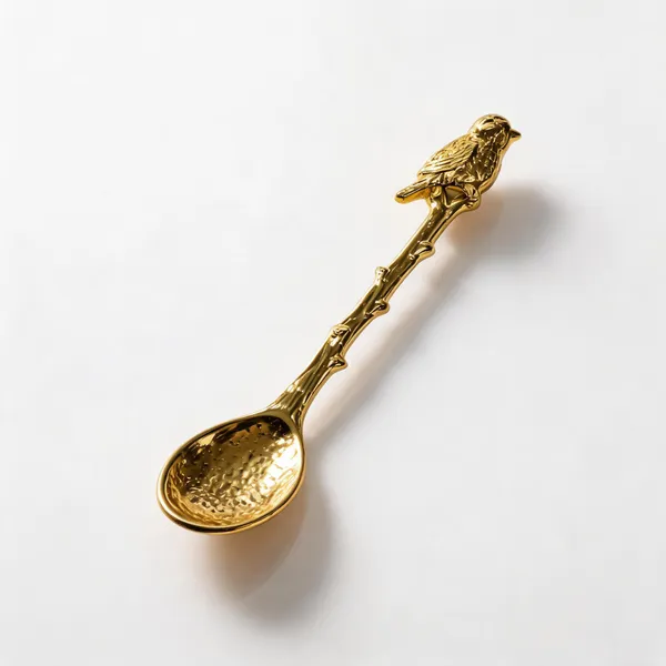 Metal_Gold-Tone_Bird_Motif_Handle_Spoon_Set