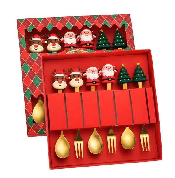Metal_Gold-Tone_Festive_Christmas_Character_Cutlery_Set