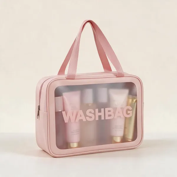 Pink_Fabric_Travel_Wash_Bag_Set_For_Unisex