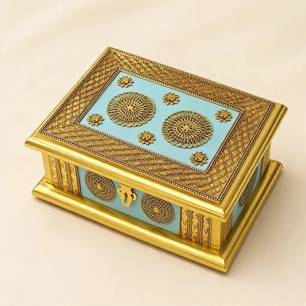 Metal_Traditional_Blue_Floral_Medallion_Decorative_Storage_Box