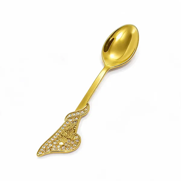 Metal_Gold-Tone_Stone_Detail_Ornate_Teaspoon_Set