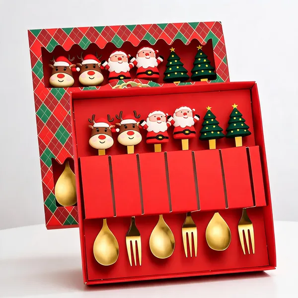Metal_Gold-Tone_Festive_Christmas_Character_Cutlery_Set