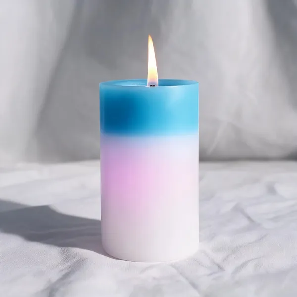 Wax_Decorative_Blue_Pink_Gradient_Pillar_Candle