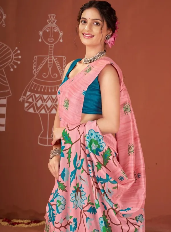 Pink_Printed_Saree_For_Women